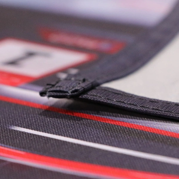 Display / Stretch Polyester - Hemmed Corner Detail